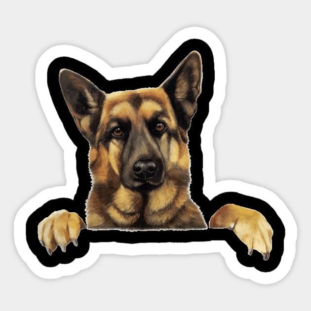 Pooch In My Pocket: German Shepherd Sticker by cameradog